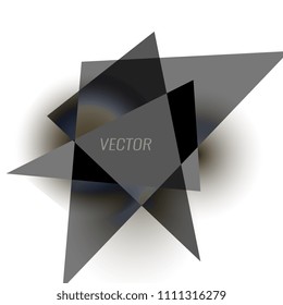 Abstract Triangle Background. 3D Triangles. Vector illustration. Eps 10