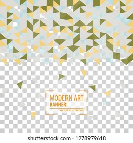 Abstract Triangle Background. 3D Triangles. Modern Wallpaper. Vector illustration