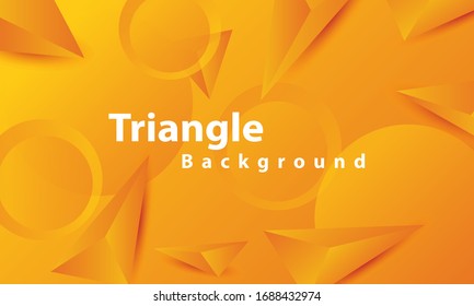 Abstract Triangle Background. 3D Triangles. Modern Wallpaper.