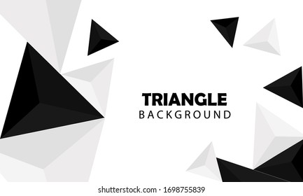 Abstract Triangle Background. 3D Triangles. Modern Wallpaper.