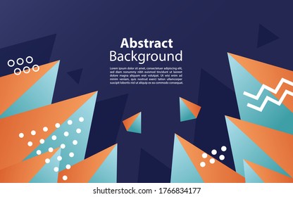 Abstract Triangle Background. 3D Triangles. Modern Wallpaper.