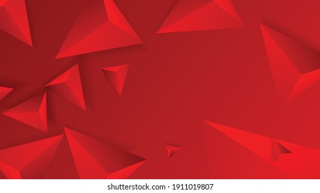 Abstract Triangle Background. 3D Triangles. Modern Wallpaper. Vector illustration