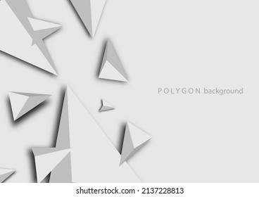 Abstract Triangle Background. 3D Triangles, vector background for use in design. Modern Wallpaper. Vector illustration.