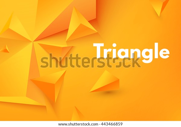 Abstract Triangle Background. 3D Triangles.\
Modern Wallpaper. Vector\
illustration