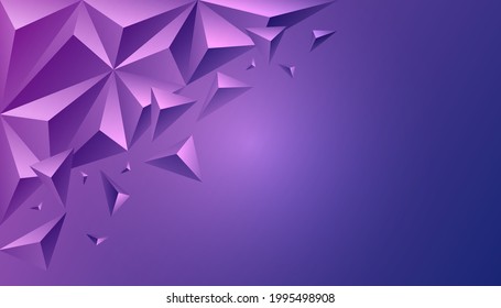 Abstract Triangle Background. 3D Triangle background. Abstract Triangular 3d Background. Vector illustration.