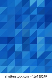 Abstract Triangle Background With Abstraction Blue Retro