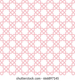 abstract triangle background with arabic pattern.islamic geometric pattern with pink.seamless pattern in islamic style