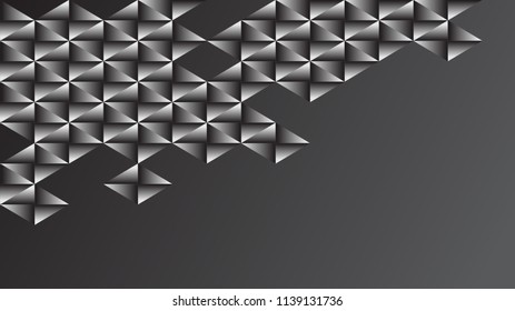 Abstract Triangle  Background black. Eps10 vector.