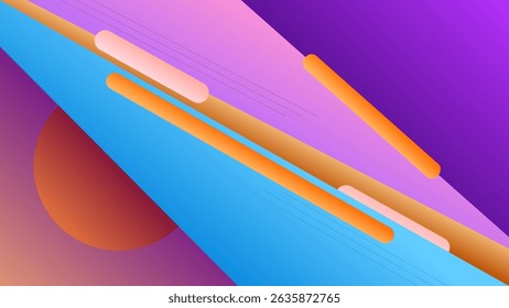 FONDO Abstractas DEL TRIÁNGULO AZUL NARANJA PÚRPURA GRADIENTE LÍQUIDO LISO COLORIDO DISEÑO BORROSO PLANTILLA DE VECTOR BUENO PARA SITIO WEB MODERNO, FONDO DE PANTALLA, DISEÑO DE CUBIERTA 