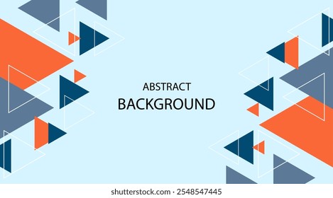 Abstract triangle background for business and corporate presentations, vector digital illustration