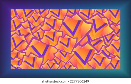 Abstract Triangle Background. Free Vector illustration.