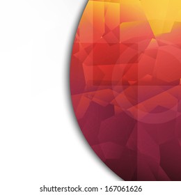 Fundo de triângulo abstrato, com malha de gradiente, ilustração de vetor 