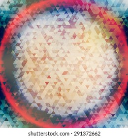 abstract triangle background with grunge effect