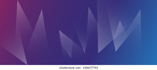 abstract triangle background, horizontal banner.