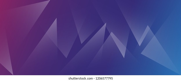 abstract triangle background, horizontal banner.