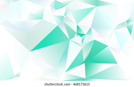 Abstract triangle background. Light green and white. 10 EPS
