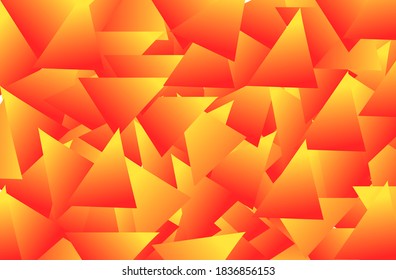 Abstract triangle background light orange-yellow geometric 