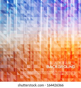 Abstract triangle background with lines