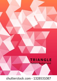Abstract Triangle Background. Modern Wallpaper. Vector illustration - Vector