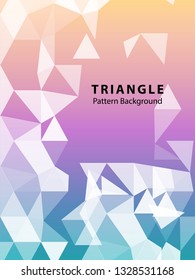 Abstract Triangle Background. Modern Wallpaper. Vector illustration - Vector