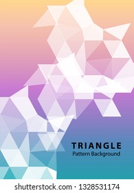 Abstract Triangle Background. Modern Wallpaper. Vector illustration - Vector