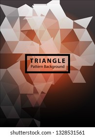 Abstract Triangle Background. Modern Wallpaper. Vector illustration - Vector