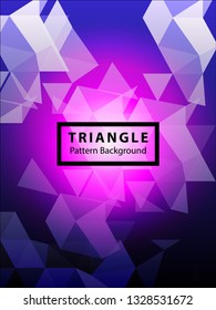 Abstract Triangle Background. Modern Wallpaper. Vector illustration - Vector