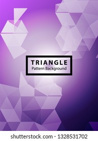 Abstract Triangle Background. Modern Wallpaper. Vector illustration - Vector