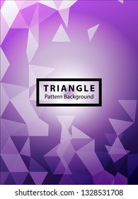 Abstract Triangle Background. Modern Wallpaper. Vector illustration - Vector