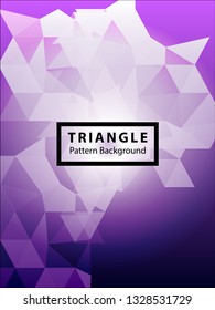 Abstract Triangle Background. Modern Wallpaper. Vector illustration - Vector