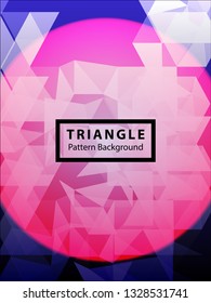 Abstract Triangle Background. Modern Wallpaper. Vector illustration - Vector