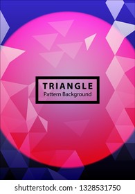 Abstract Triangle Background. Modern Wallpaper. Vector illustration - Vector