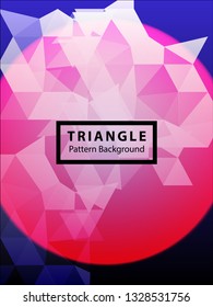 Abstract Triangle Background. Modern Wallpaper. Vector illustration - Vector