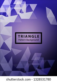 Abstract Triangle Background. Modern Wallpaper. Vector illustration - Vector
