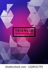 Abstract Triangle Background. Modern Wallpaper. Vector illustration - Vector
