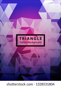 Abstract Triangle Background. Modern Wallpaper. Vector illustration - Vector