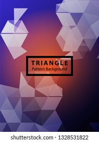 Abstract Triangle Background. Modern Wallpaper. Vector illustration - Vector