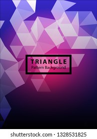 Abstract Triangle Background. Modern Wallpaper. Vector illustration - Vector