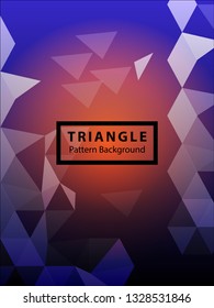 Abstract Triangle Background. Modern Wallpaper. Vector illustration - Vector