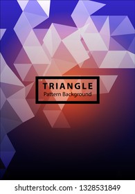 Abstract Triangle Background. Modern Wallpaper. Vector illustration - Vector