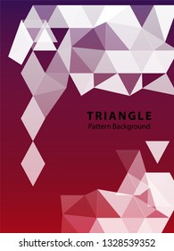 Abstract Triangle Background. Modern Wallpaper. Vector illustration - Vector