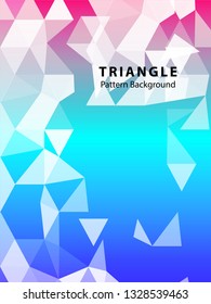Abstract Triangle Background. Modern Wallpaper. Vector illustration - Vector