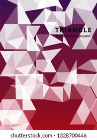 Abstract Triangle Background. Modern Wallpaper. Vector illustration - Vector