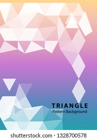 Abstract Triangle Background. Modern Wallpaper. Vector illustration - Vector