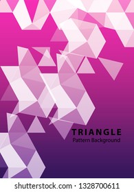 Abstract Triangle Background. Modern Wallpaper. Vector illustration - Vector