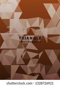 Abstract Triangle Background. Modern Wallpaper. Vector illustration - Vector