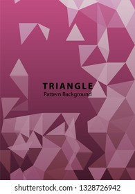 Abstract Triangle Background. Modern Wallpaper. Vector illustration - Vector