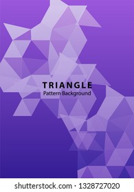 Abstract Triangle Background. Modern Wallpaper. Vector illustration - Vector