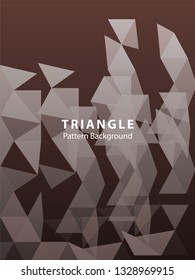 Abstract Triangle Background. Modern Wallpaper. Vector illustration - Vector