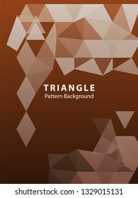 Abstract Triangle Background. Modern Wallpaper. Vector illustration - Vector